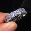 European & American Luxury Zircon Triangle Ring - Fashionable Women's Jewelry