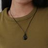 Less Is More Onyx Tie Necklace