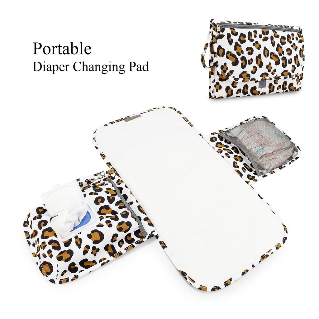 CPC Portable Waterproof Diaper Changing Pad with Wet Wipe Mommy Bag