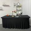 Elastic Table Skirt 4/6FT Table Cover New Stretch Tablecloth  Wedding Events