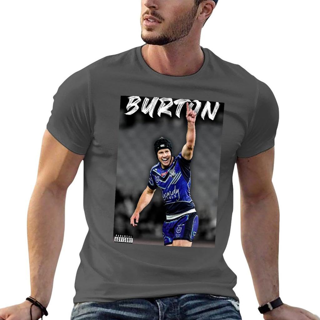 Matt Burton Graphic Nrl Bulldogs Tshirt Casual Fashion Print Tee Top