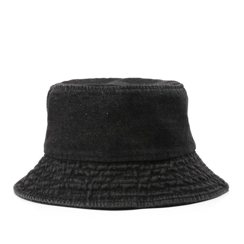 Japanese Retro Sport Jeans Bucket Hat for Men Women Spring Autumn Female Cowboy Style 3D Embroidery for Beach Business Bulk