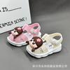 Cute summer sandals for girls, little girls' baby anti-slip shoes, soft-soled toddler closed-toe shoes, princess sandals for girls