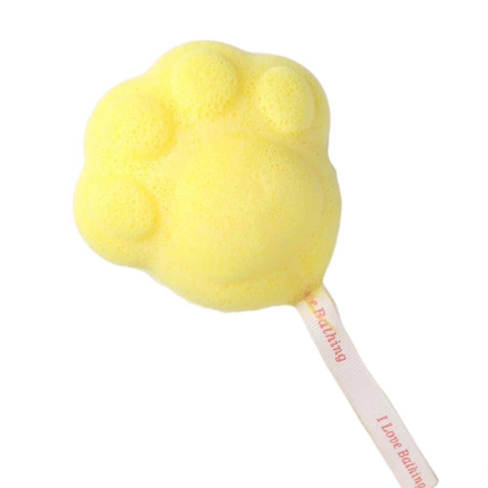 Scrubbing Baby Bath Sponge Bath Cartoon Washes The Earth Cat's Paw Shower Balls Bath Care