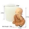 3D силиконовая форма для буддийского монаха, сделай сам, ручная работа, форма для начинающего монаха, гипсовая глина, форма для изготовления свечей, статуя Будды, украшения для рукоделия
