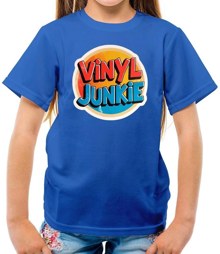 Vinyl Junkie - Детская футболка - Музыка DJ Пластинка Пластинки Коллекционер LP Проигрыватель