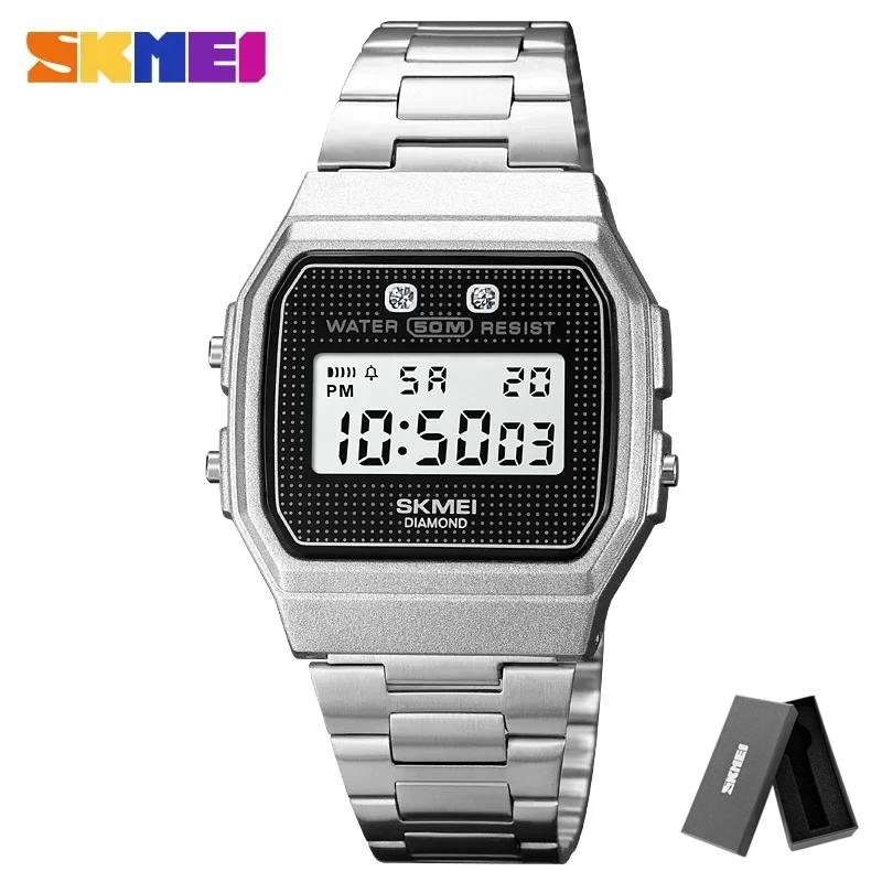 SKMEI 1952 военный Хронограф Дата Неделя Для мужчин Будильник reloj hombre Спортивные часы 5 Бар Водонепроницаемые Цифровые наручные часы