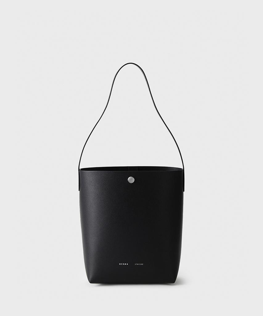 Herma Medium Cabas Shoulder Bag Black