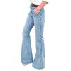 Ayollar Modasi Kundalik O'rta Bel Cho'ntak Jinsi Shimlar Denim Kundalik Shimlar