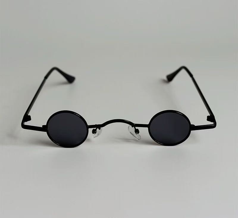 Супер маленькие круглые ретро солнцезащитные очки мини-круглая оправа фото маленькие очки мужские и женские солнцезащитные очки Punk Tide