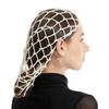 Elegant Handmade Crochet Snood Hair Net Turban Hat for Women with Pearl Bead Decoration Great for Weddings and Parties
