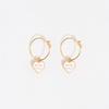 BIMBA Y LOLA Heart Logo Hoop Earrings B255AIW003IVF