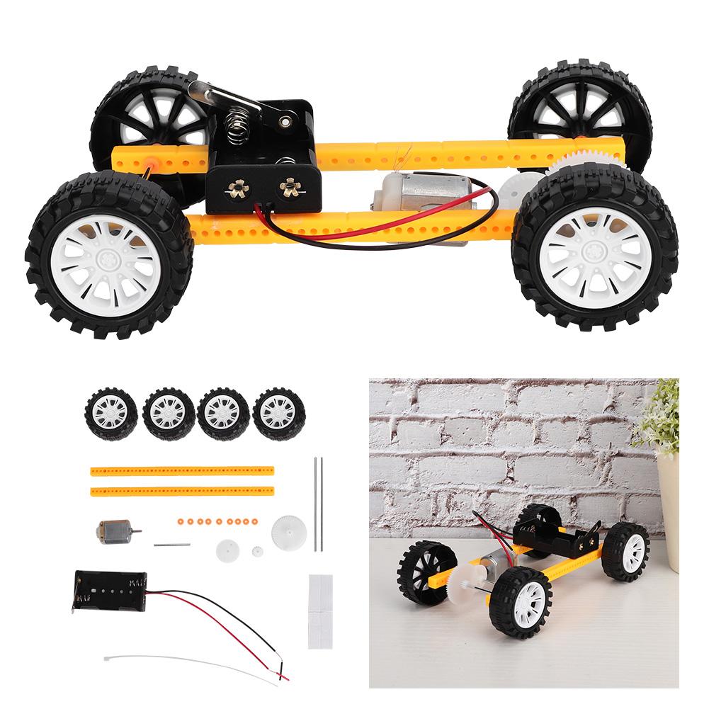 Gear Drive Car DIY Scientific Pack DIY Educational Electric Gear Toy Car for Children Less Than Br More Than