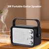 Mini Guitar Amp 3W Portable Guitar Speaker DC 9V MP3 Playback Stereo Headphone Output Lightweight