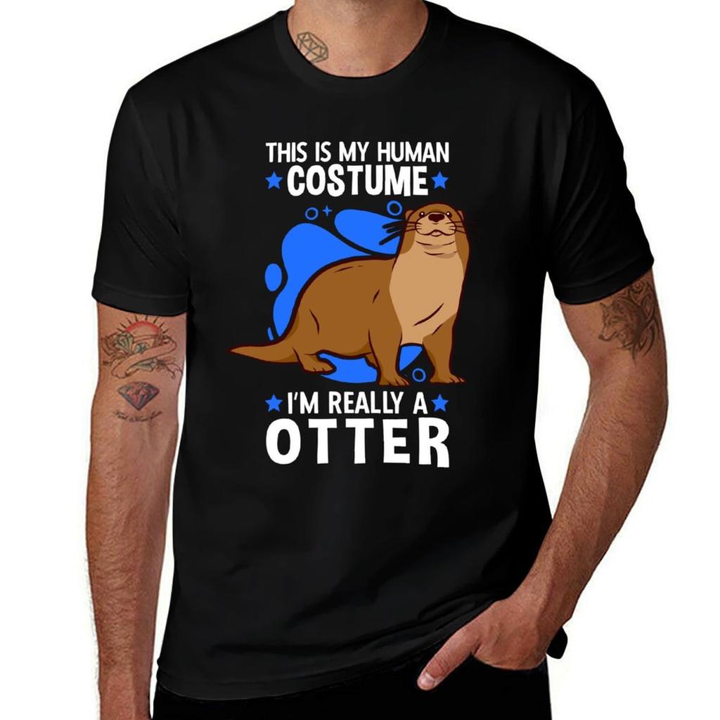 This Is My Otter Costume Otter Sea Otter Tshirt Lightweight Cooling Short Sleeve Tee