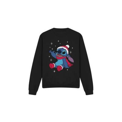 Lilo & Stitch Унисекс Взрослый Рождественский Свитшот Снежинка