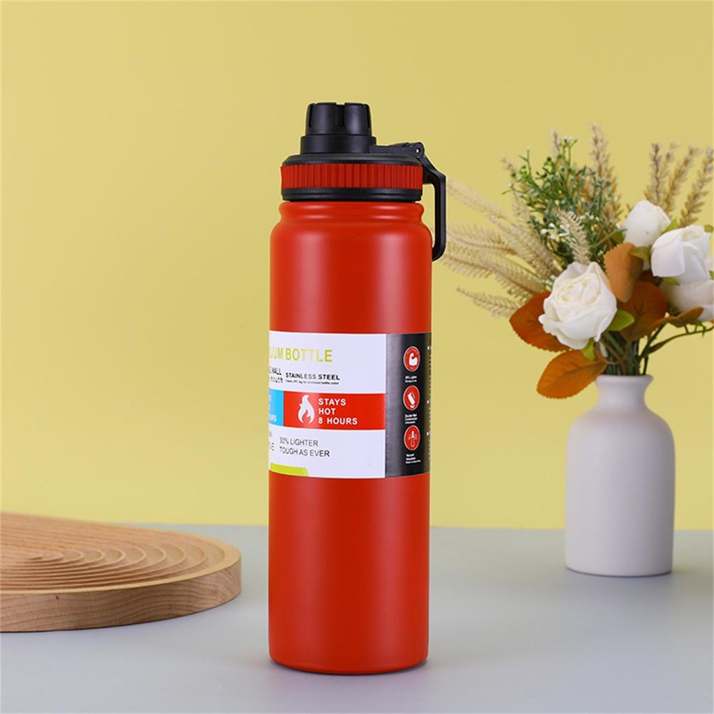 Изолированная чашка для воды из нержавеющей стали, нержавеющая сталь и вакуумная изоляция, ежедневная бутылка для воды для спортивного автомобиля для отдыха