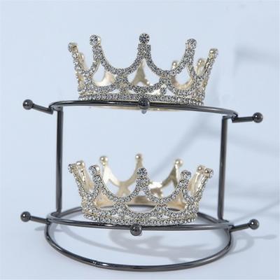Элегантная съемная подставка-витрина для короны Прочный каркас из нержавеющей стали Подходит для надежных презентаций ювелирных выставок