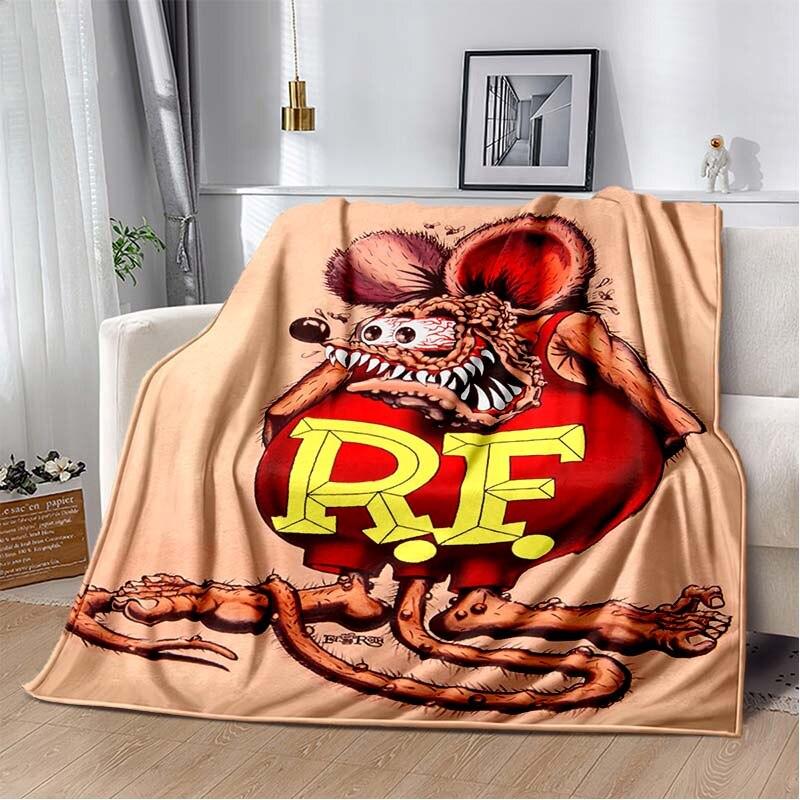 Одеяло с рисунком крысы Финка, пододеяльник для дивана, дорожное постельное белье, фланелевое одеяло, покрывало, одеяло для пикника