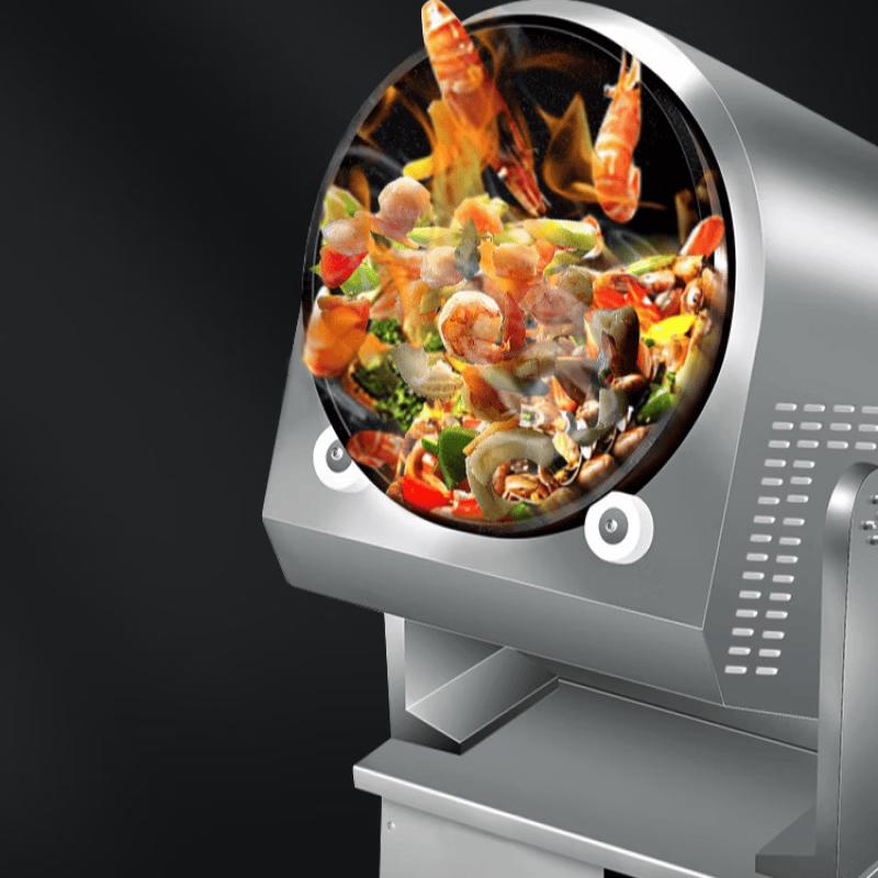 Commercial Electromagnetic Double-Head Wok Cooking Machine
