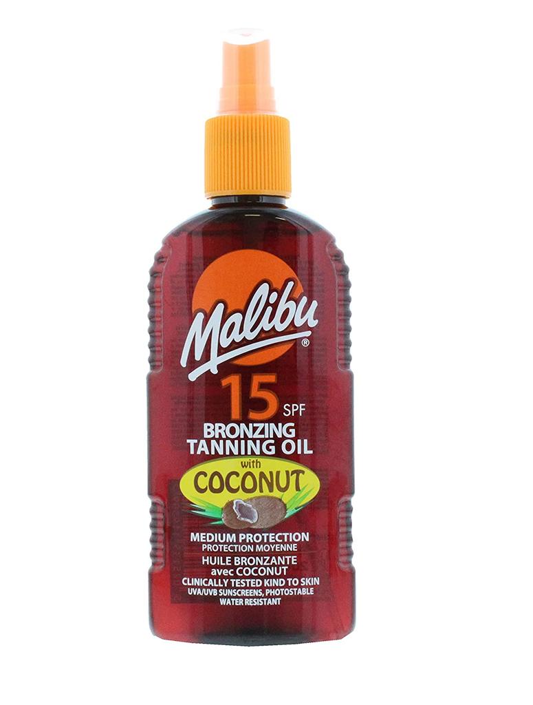 Malibu Coconut Tanning Oil SPF15 200ml + After Sun Spray Balm 200ml