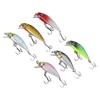 6pcs Fishing Lures Hard Bait Bass Crankbait 3D Fishing Eyes Minnow Lures with Treble Hook