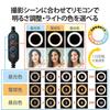 Светодиодная кольцевая лампа ELECOM с 3 цветами и 10 уровнями яркости, на USB-штативе, 26 см, режимы, регулировка яркости, питание от USB, черный, DE-L03BK