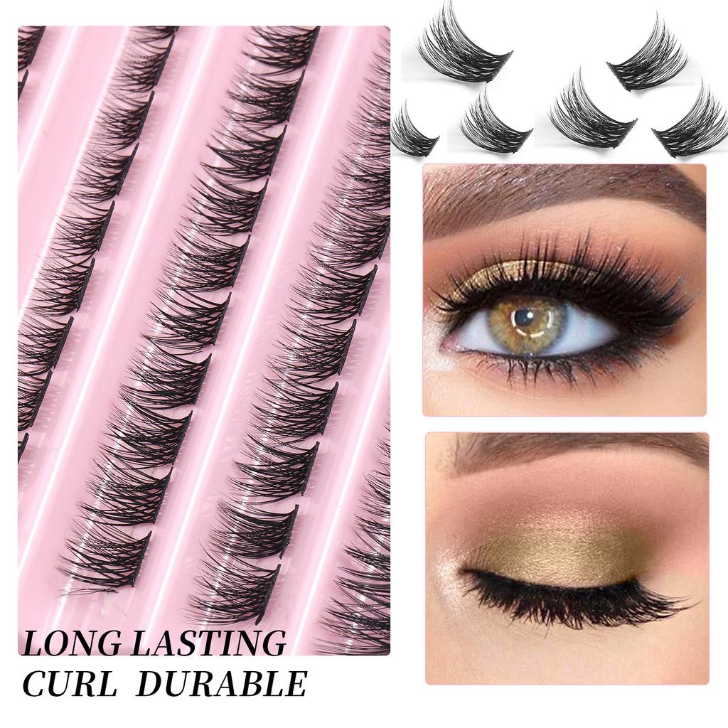 140 пучков D Song Single Tufts False Eyelashes Natural Large Capacity DIY Segmented Multi-hair Grafting Eyelashes