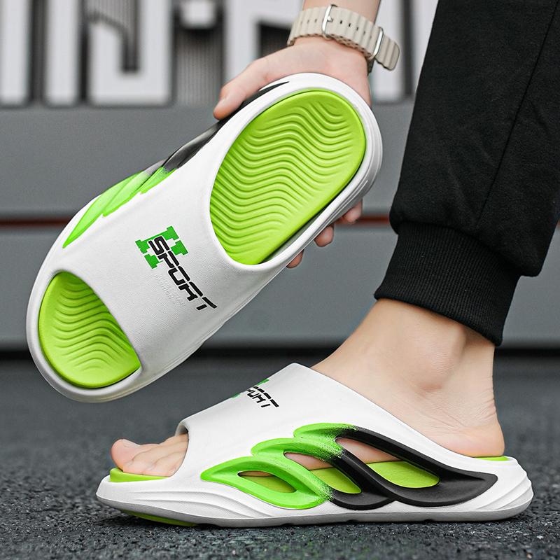 38-45 Мужские модные тапочки на мягкой подошве больших размеров Домашние повседневные тапочки Пляжные сандалии