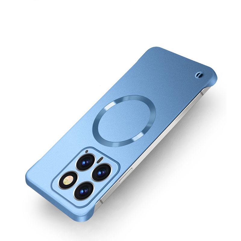 For Magsafe Magnetic Frameless Matte Case For Redmi Note 14 Pro Plus Wireless Charging Magsafing Borderless Tough Cover For Redmi K70 Ultra K60 Pro