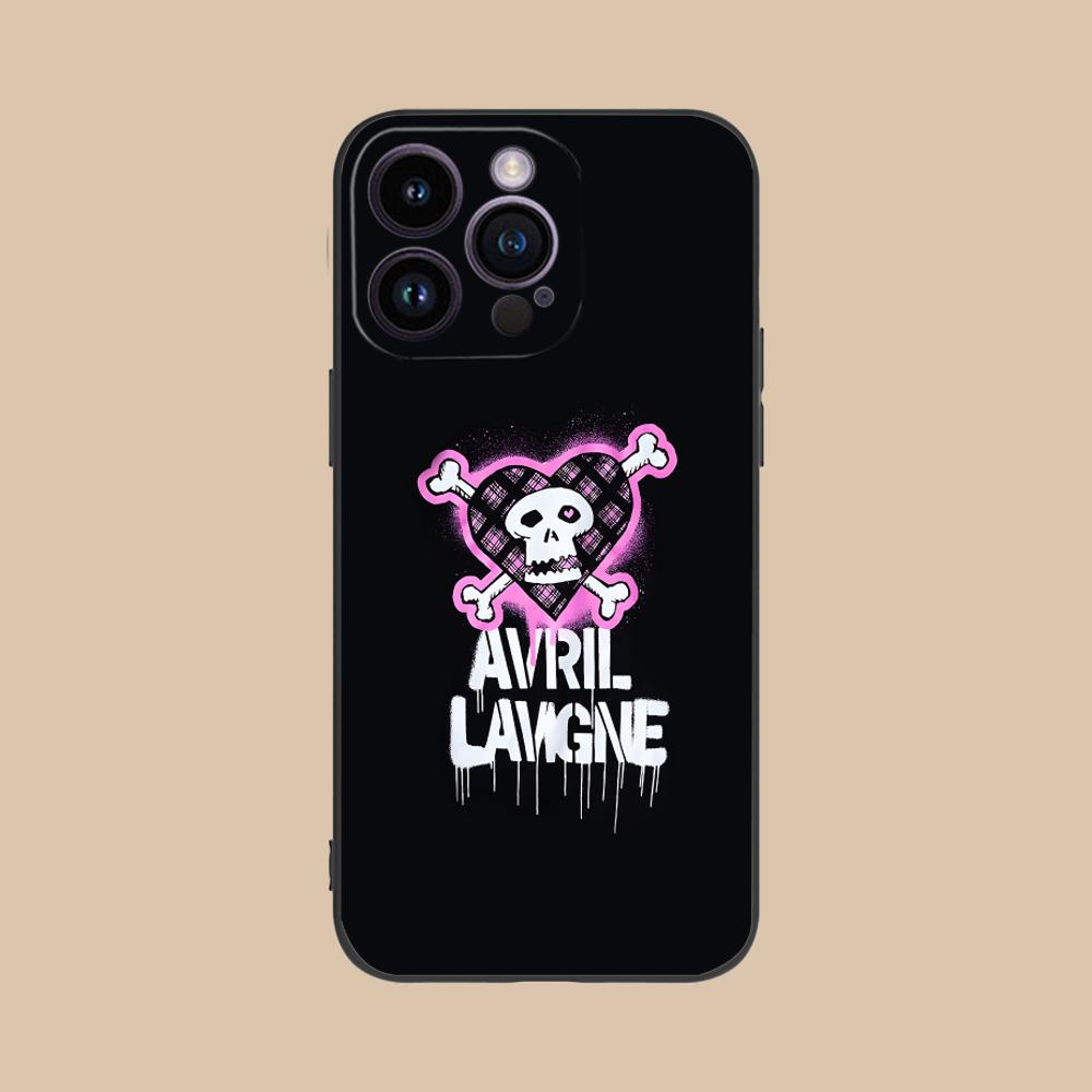Матовый ТПУ чехол для мобильного телефона Avril Lavigne для iPhone 17 16 15 14 13 12 11 X XR XS 8 7 Air Pro Max Plus Mini Цветной чехол