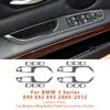 For BMW 3 Series E90 E92 E93 325i 2005-2012 Carbon Fiber Car Window Lifting Button Panel Decorative Stickers Auto Accessoriess