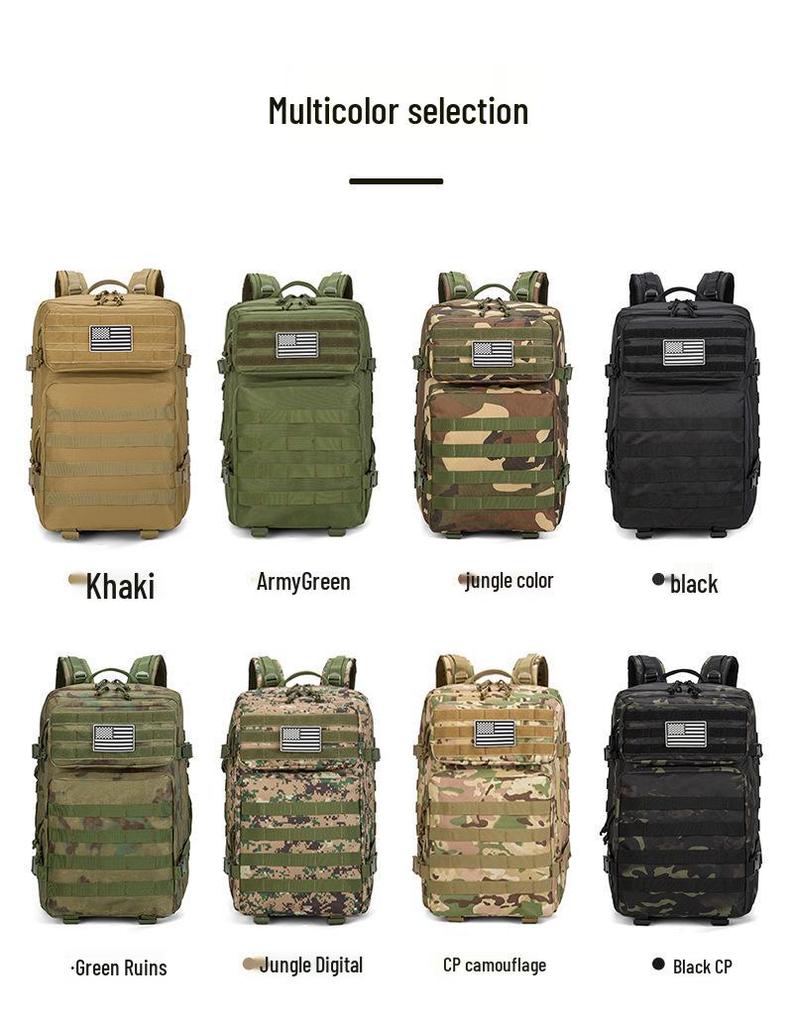 2025 Men's Tactical Camouflage Mountaineering Backpack - Large Capacity Climbing & Sports Rucksack