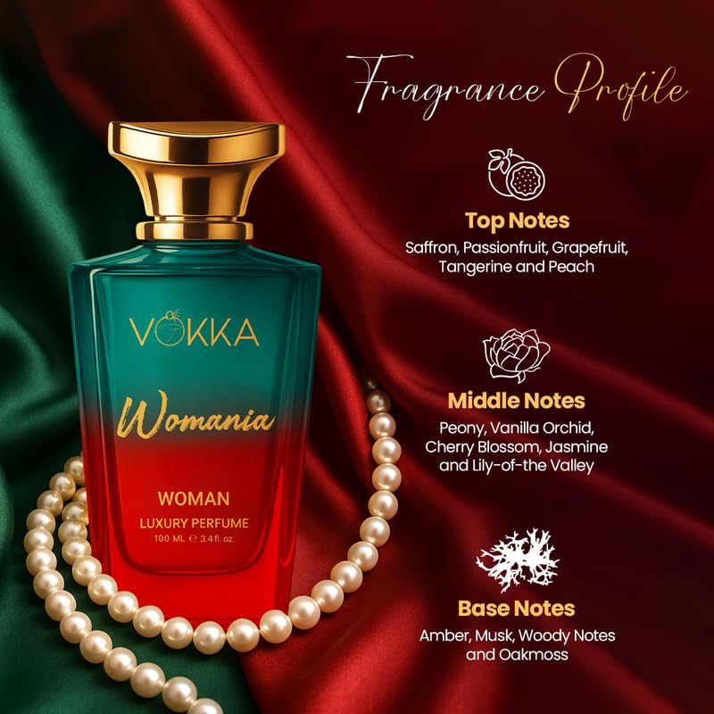 Womania 100ml Perfume | Luxury Long Lasting Perfume for Women | Signature Scent with Fruity Floral Notes | EDP for Gift