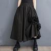 High Waist Spring Summer Casual Loose Long Woman Skirt