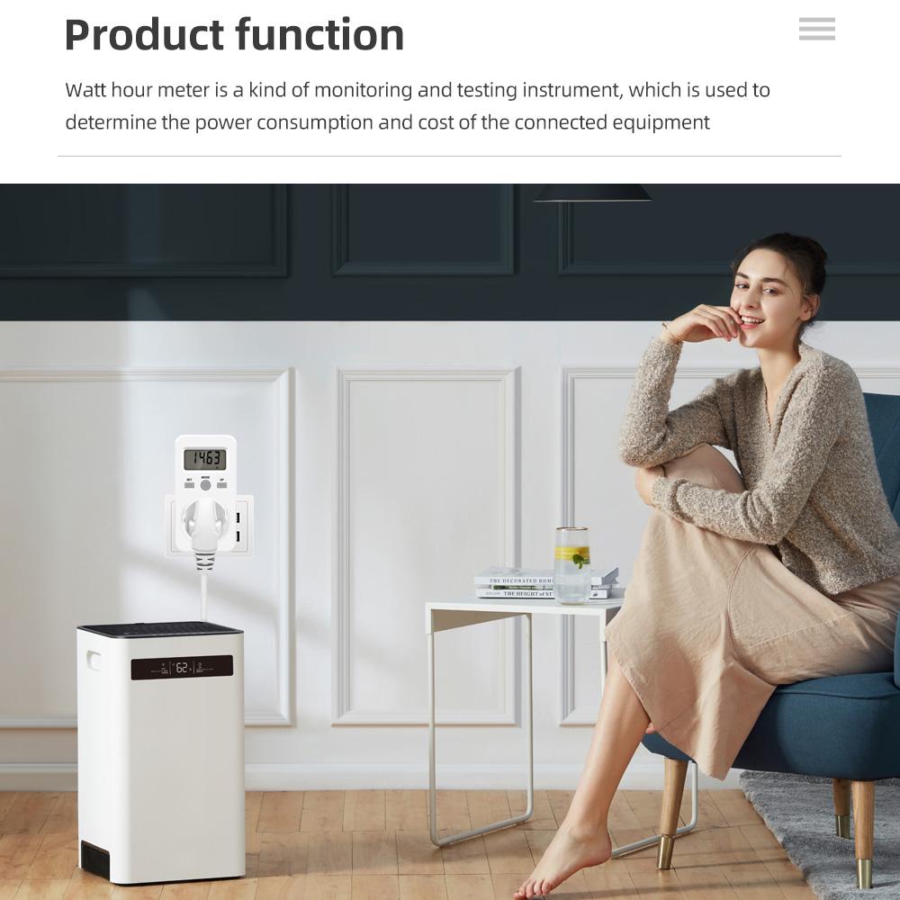 230V 16A Digital Power Meter Energy Meter Wattmeter Electricity Test Measuring LCD Socket  EU UK AU US BR FR IT TH Plug Optional