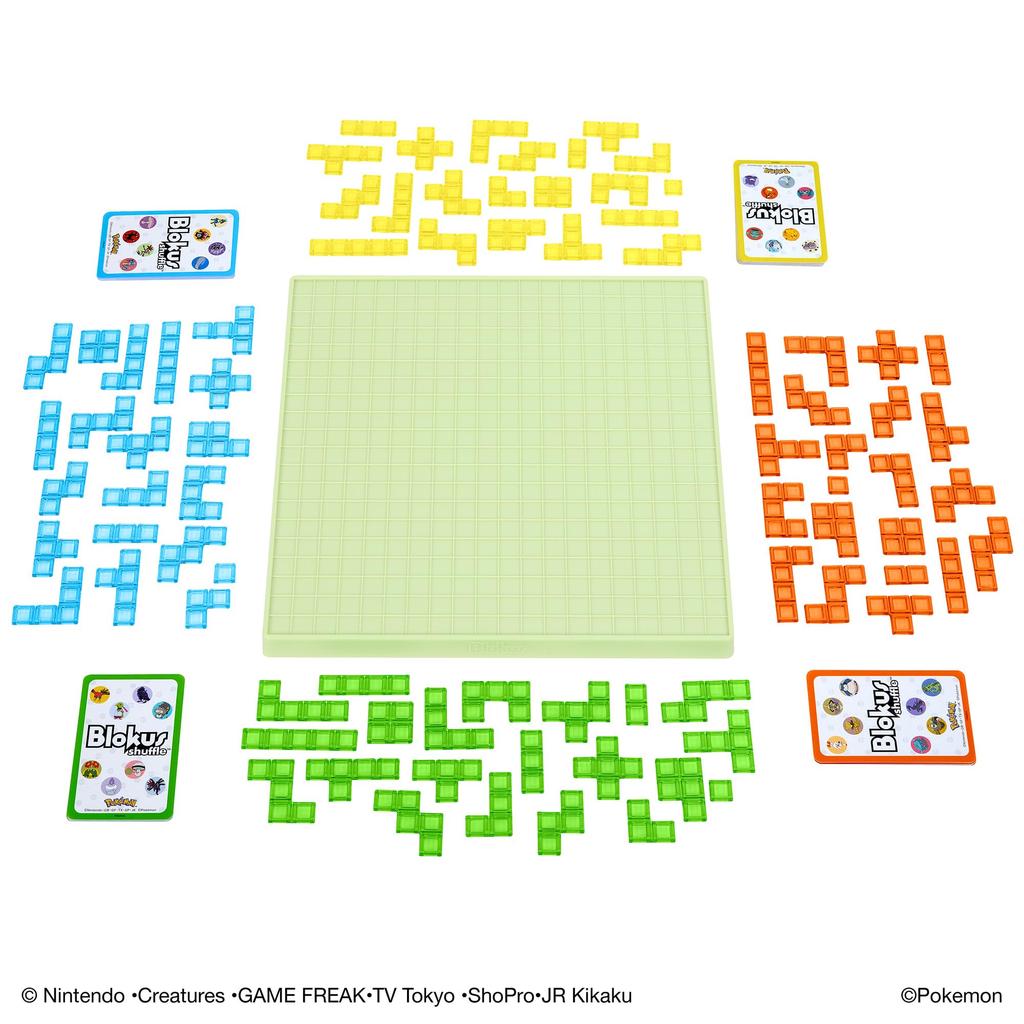 Mattel Games Blokus Shuffle Edition Настольная обучающая игра для детей от 7 лет и старше Игра про Покемонов, 2-4 игрока, (HHM20)