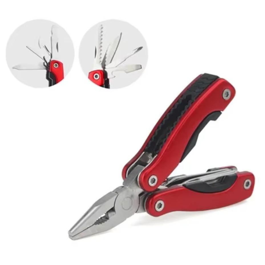 1 Pcs Stainless Steel Outdoor Multifunctional Folding Pliers Portable Mini Multi-purpose Maintenance Pliers Tool