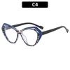 Irregular Cat Eye Reading Glasses Double Colors Frame Ultralight  Computer Presbyopia Eyewear Spring Hinge Women'S Glasses