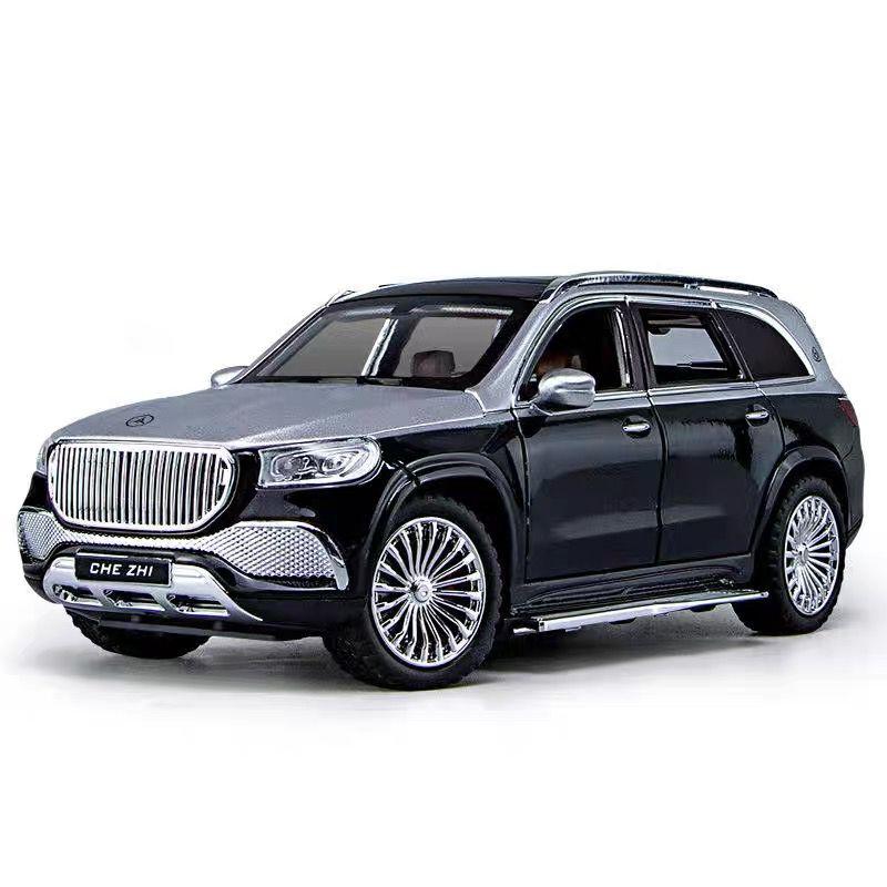 1:24 Maybach GLS GLS600 Alloy Luxy Car Model Simulation Diecasts Metal Toy Vehicles Car Model Sound and Light Childrens Toy Gift
