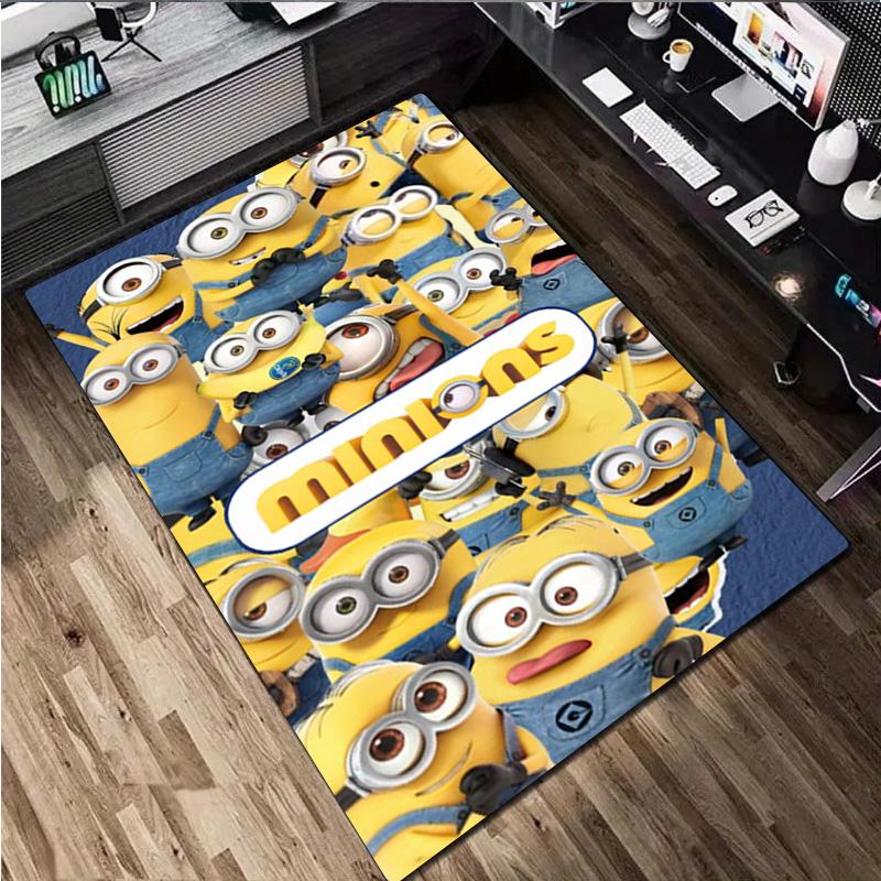 Despicable Minions Rug Carpet Office Decorative Carpet For Living Room Bedroom Door Mat Floor Rug Computer Chair Area Rug