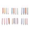 Pack of 4 Colorful Baby Pacifier Chain Baby Teether Clip Cotton & Steel Baby Pacifier Chain Soft & Safe Pacifier Clip