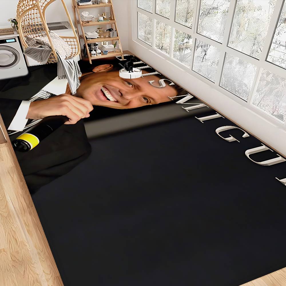 Singer L-Luis M-Miguel Floor Mat Retro Multiple Choice Living Room Kitchen Rug Non-Slip Modern Home Decor