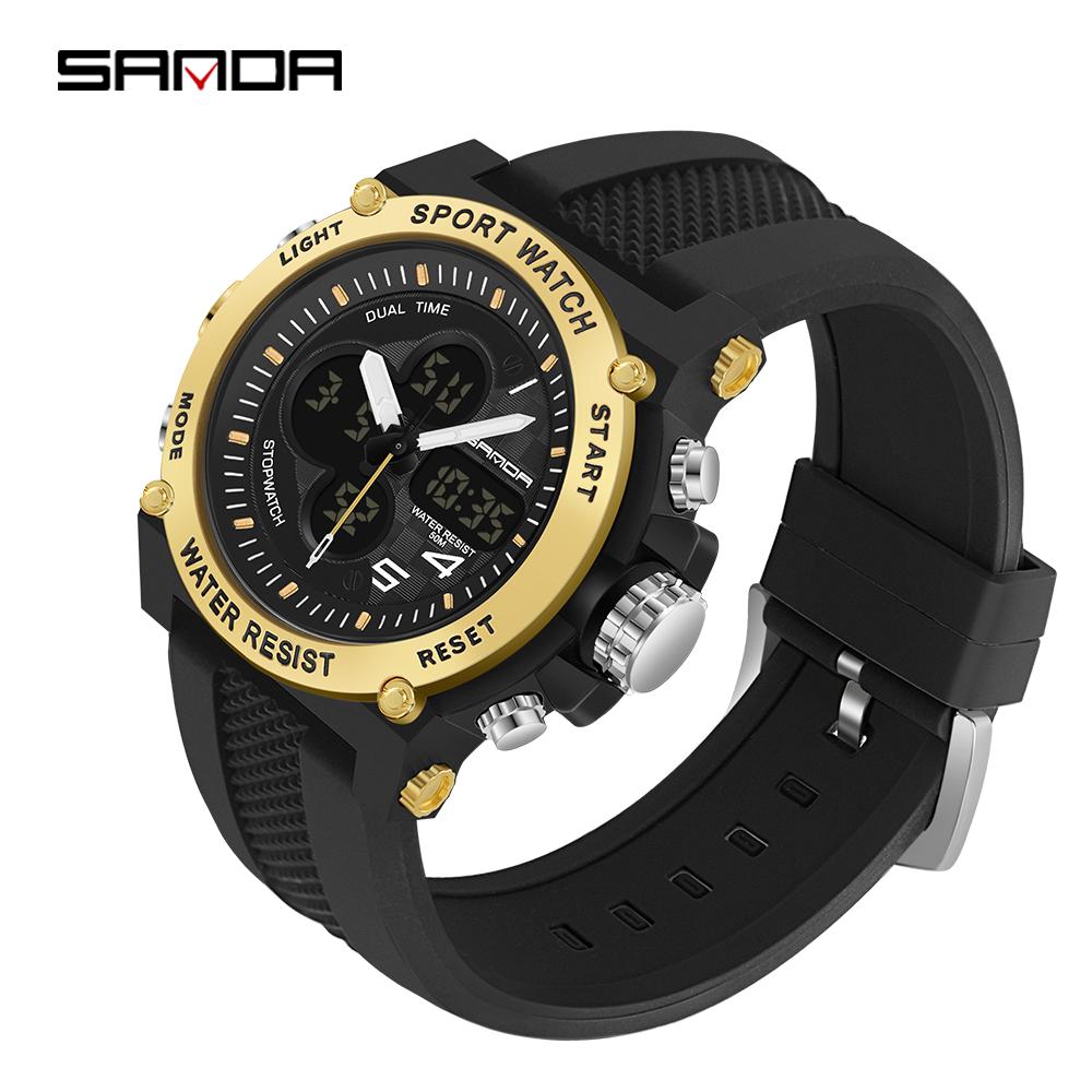 SANDA New Multifunctional Fashion Trend Sports Outdoor Multifunctional Electronic Watch