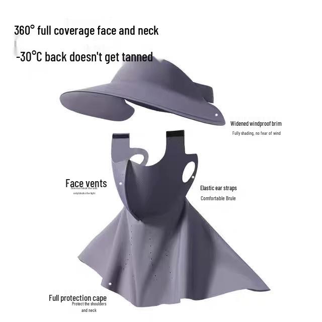 Женская летняя солнцезащитная маска для лица из ледяного шелка с защитой от УФ-лучей для велоспорта