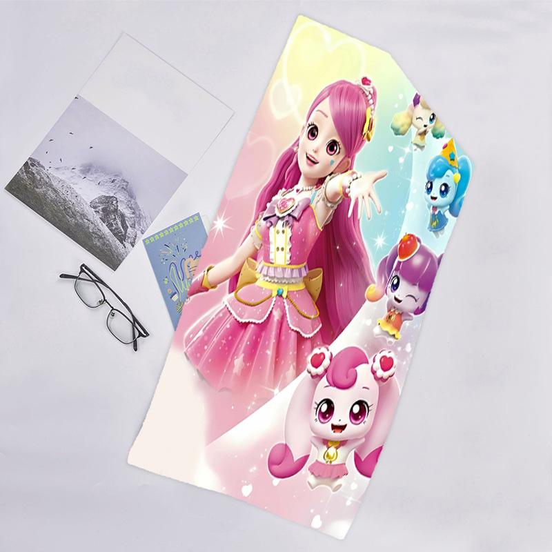 1pc Catch Teenieping Magic Sweethear (4) Beach Towel, Beach and Seaside Swimming Pool Equipment, Fashion Pattern, Rectangular, Travel Essentials