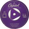 7-дюймовая пластинка ФРЭНК СИНАТРА - Молодой сердцем CL4514064 Capitol Records 1954 Великобритания Джаз Б/у
