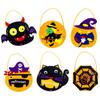 Ghost Bat DIY Trick or Treat Bag Non-woven Fabric Pumpkin Handbag DIY Halloween Candy Bag  Toddlers