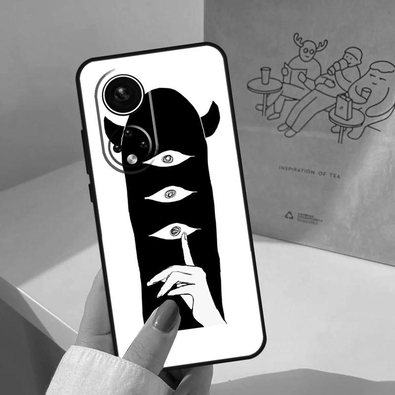 Чехол Oyasumi Punpun для Honor Magic 7 Lite 5 6 8 Pro Honor 400 200 Pro X9c X9b X9a X8a X8b 50 70 90