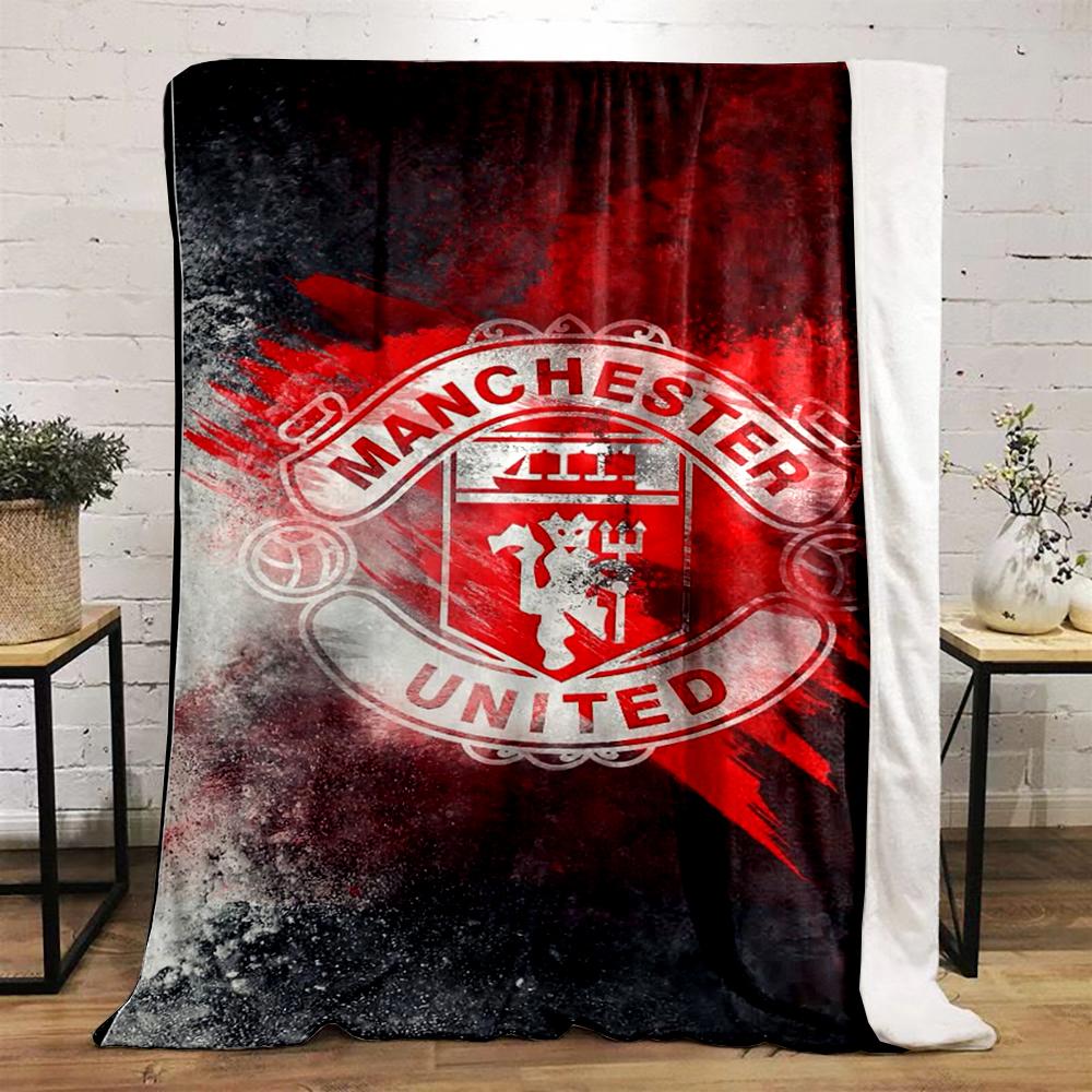 Manchester United Designed Flannel blanket for bedroom, living room, sofa, and nap